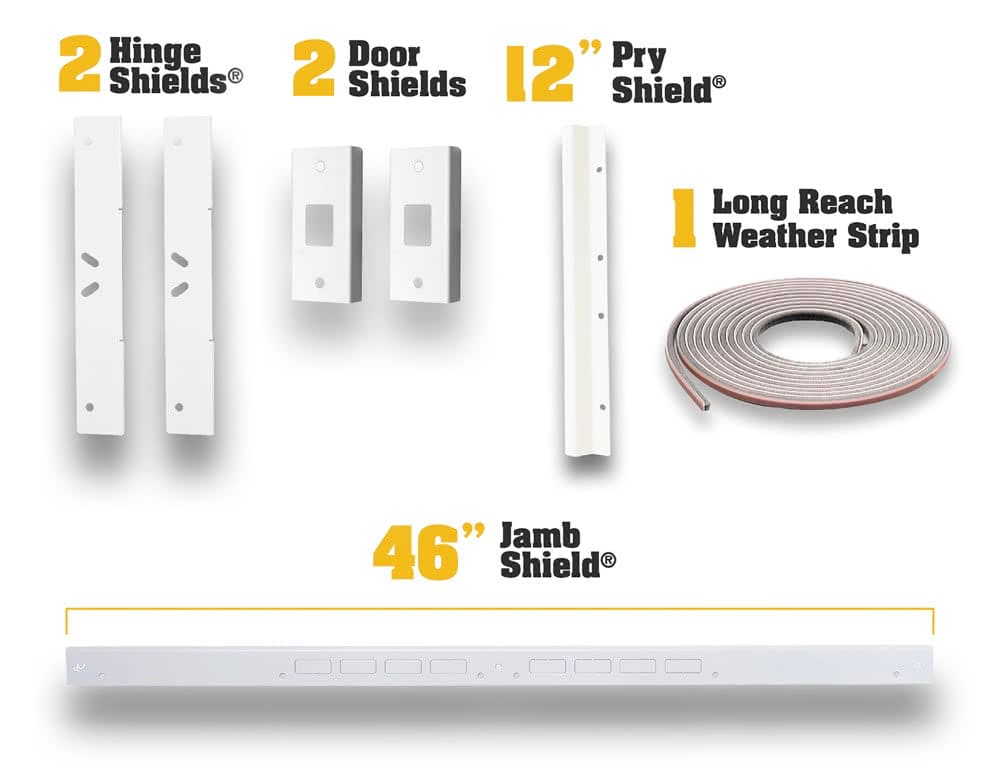 Door Armor Double Door Reinforcement Security Kit Without Night Lock