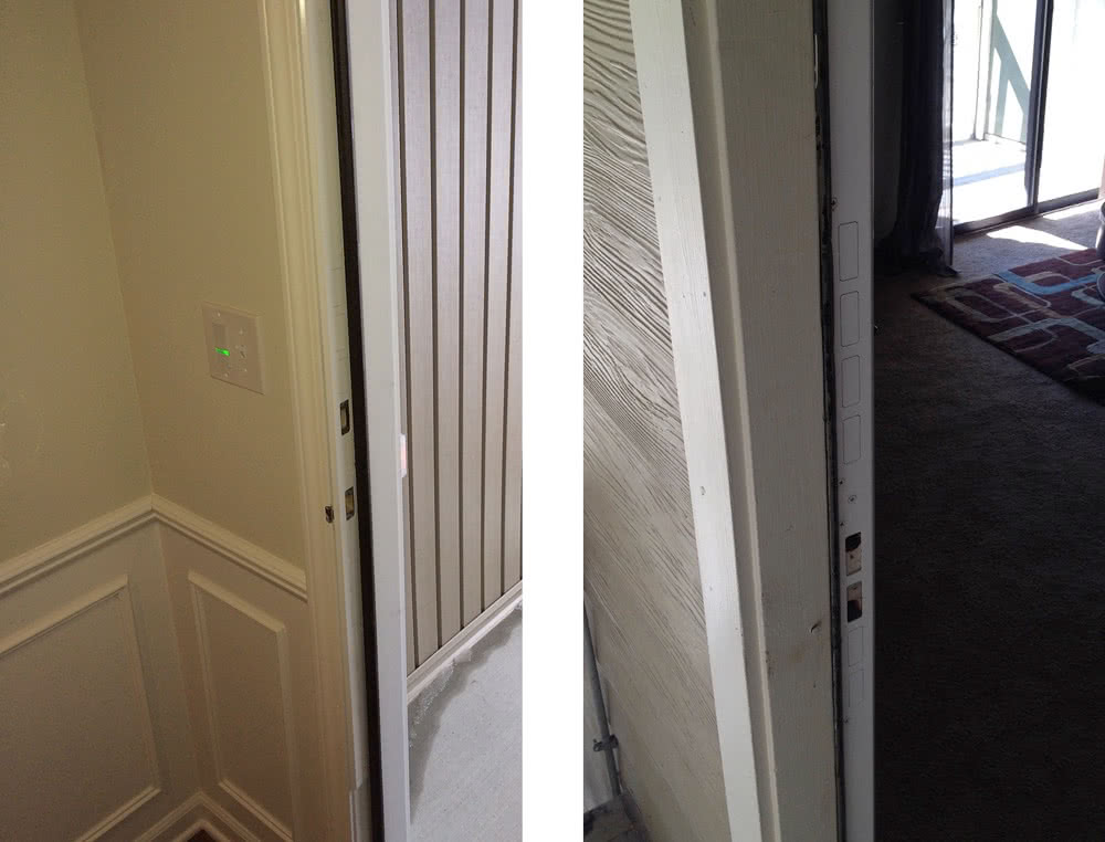 White Jamb Shield Installed