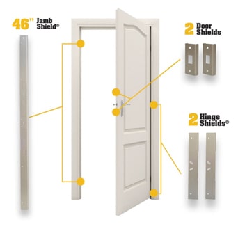 Door Armor Single Door Security Set