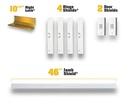 Door Armor Double Door Security Kit with Night Lock System