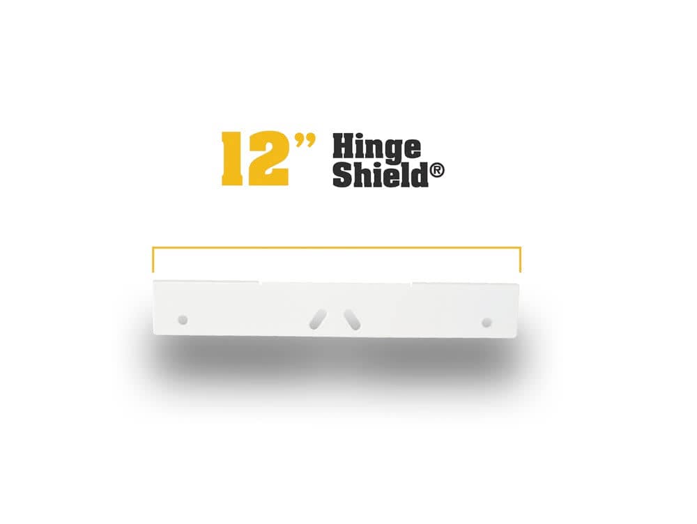 [HSH-EZA-10000] Door Armor Hinge Shield (White)