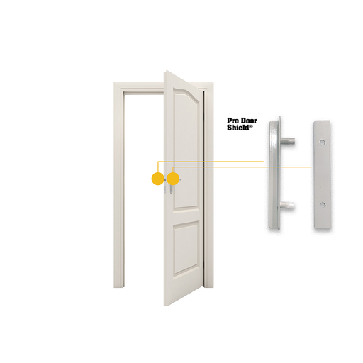Door Armor PRO Door Shield Door Security Accessory (White, 1, 1)