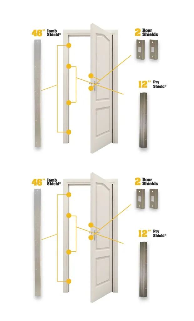 Door Armor 2 Door Bundle - FREE Pry Shields!
