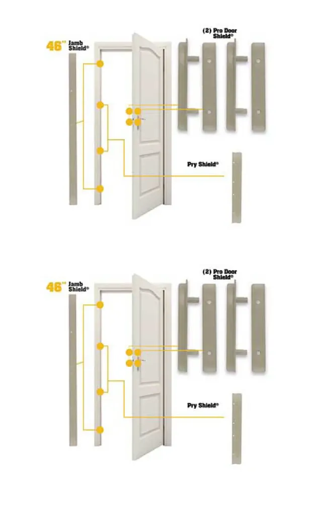 Door Armor 2 Door Bundle - FREE Pry Shields!